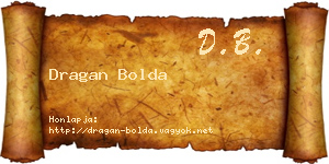 Dragan Bolda névjegykártya